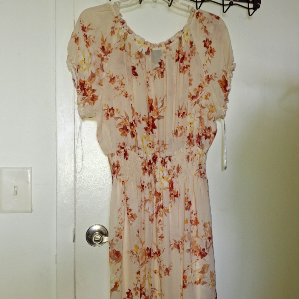 Floral Cream Dress